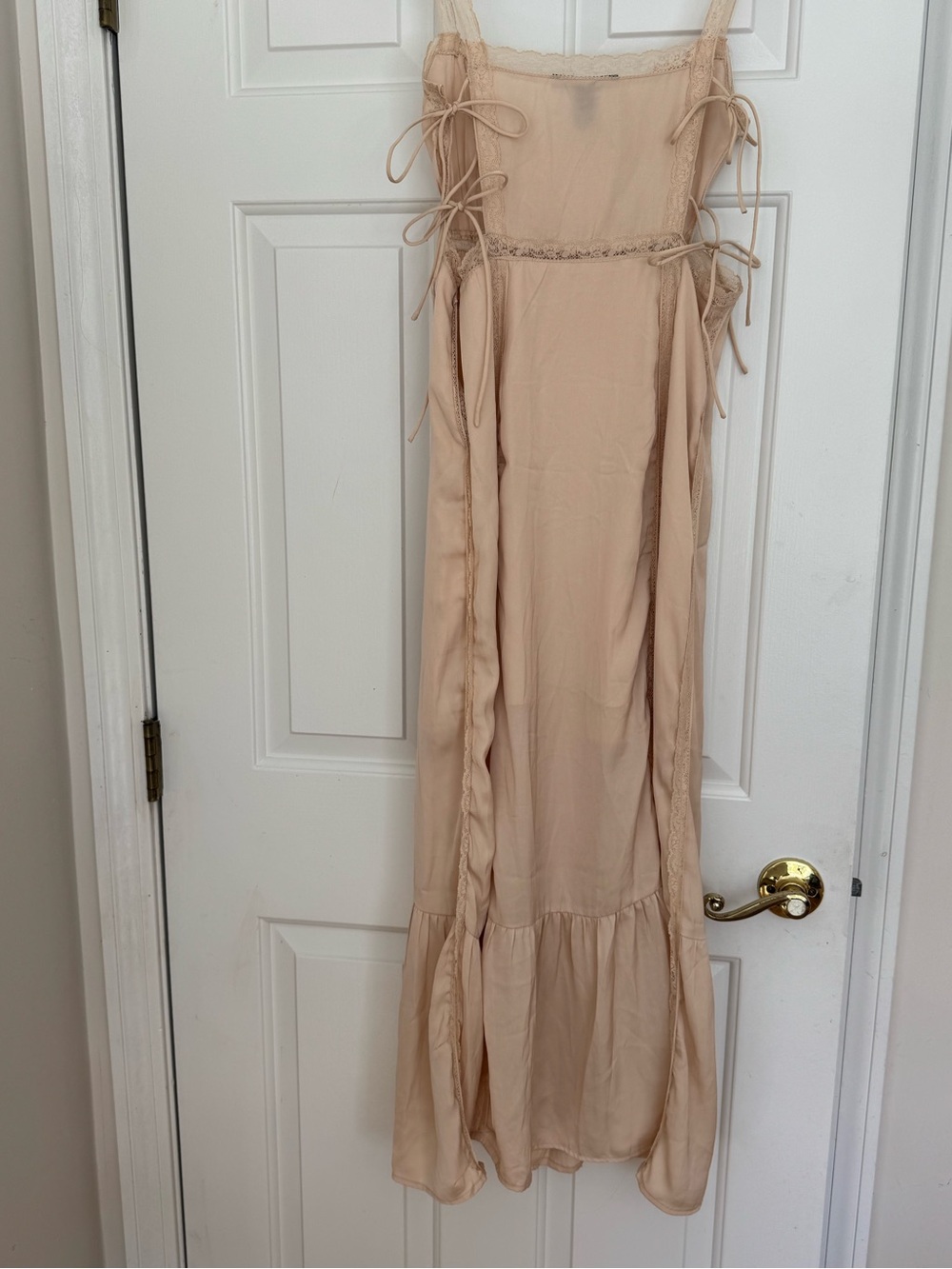 Forever 21 Beige Button-Front Maxi Dress - Picture 3 of 5